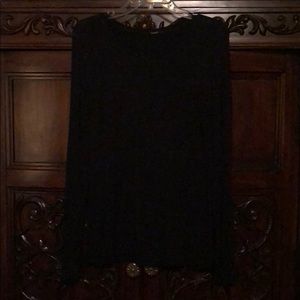 Black long sleeve shirt. Soft and flows well.